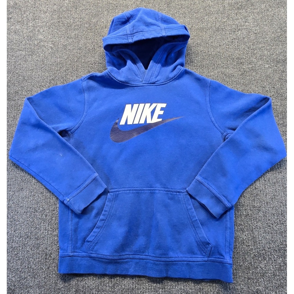 Nike Sportswear Club Fleece Boys Hoodie XL X-Large Pullover CJ7861-481 Blue